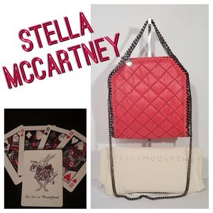 New Stella McCartney Foldover Falabella Crossbody Shaggy Deer Coral Purse Vegan